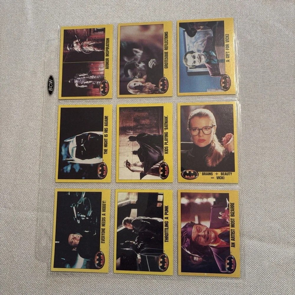1989 Topps Batman Movie Picture Cards Series 2 Complete Set with 22 Stickers‎